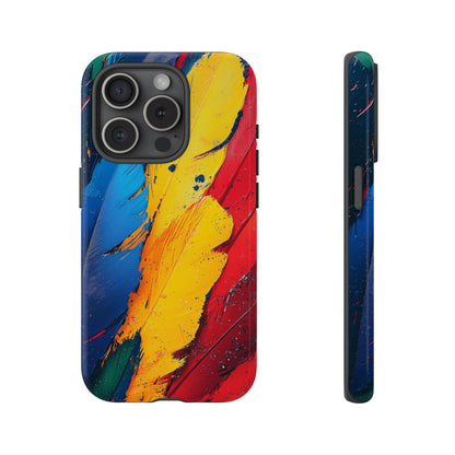 Tropical Macaw Feather Phone Case for iPhone, Samsung & Google Pixel