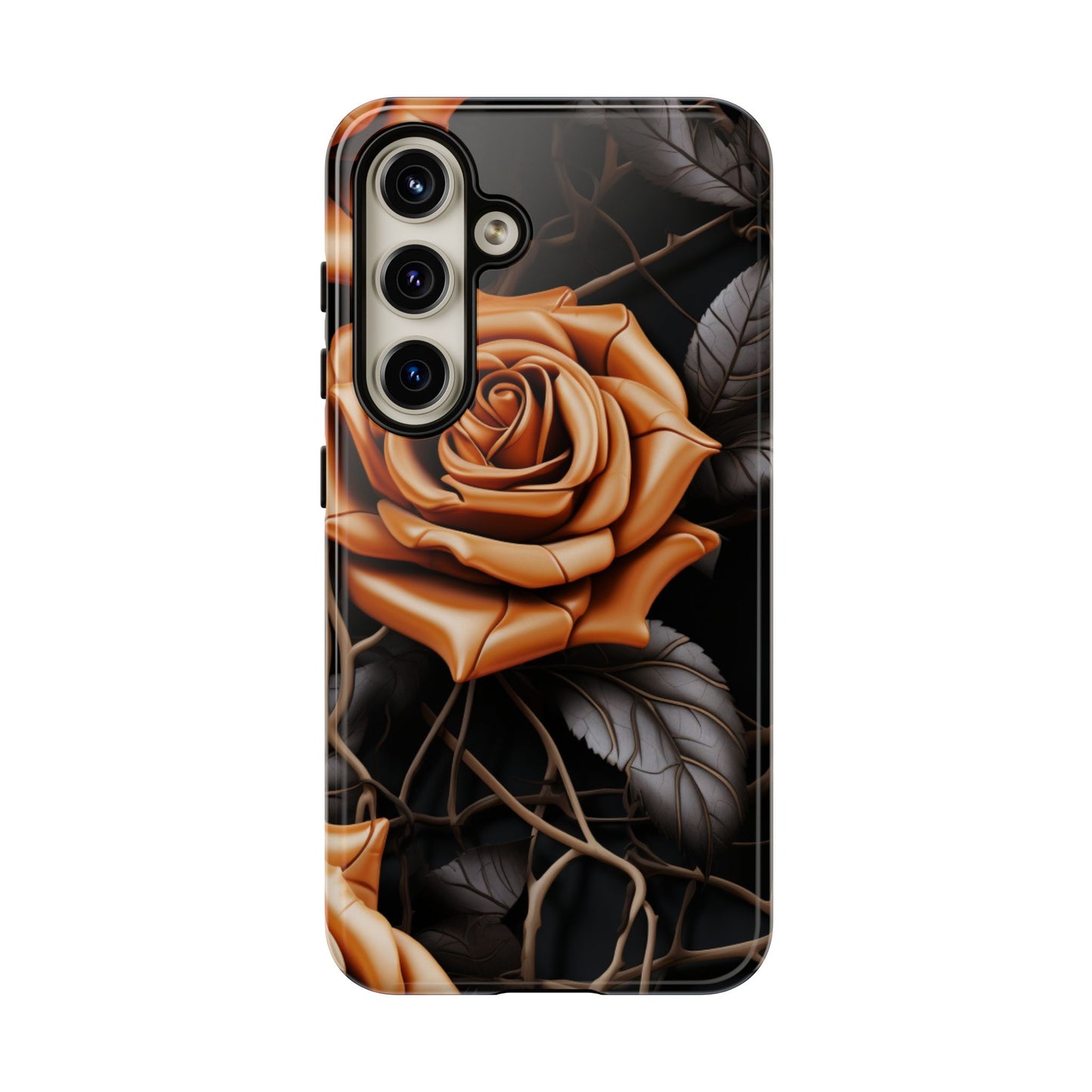 Midnight Gold Rose Mobile Case