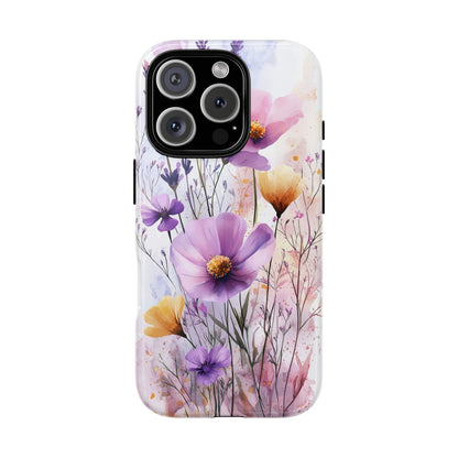 Wildflower Symphony Watercolor Phone Case for iPhone, google Pixel & Samsung