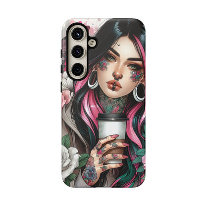 Tattooed Coffee Lover Art Mobile Case