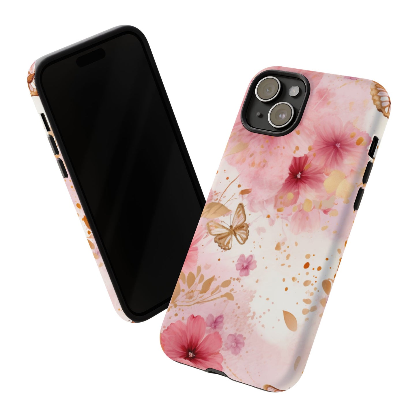 Blush Elegance Floral Mobile Case