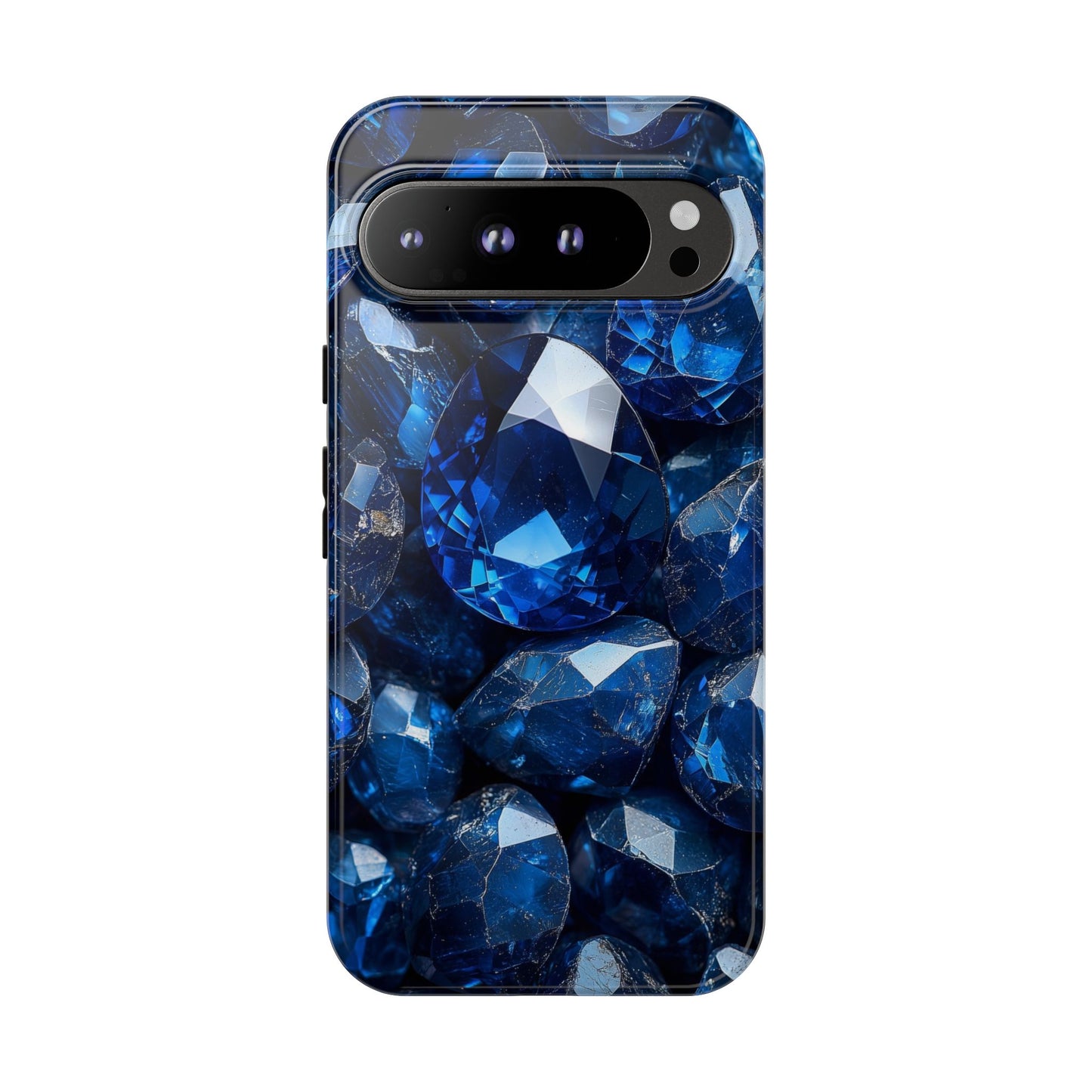 Blue Crystal Aesthetic Phone Case for iPhone, Google Pixel, Samsung