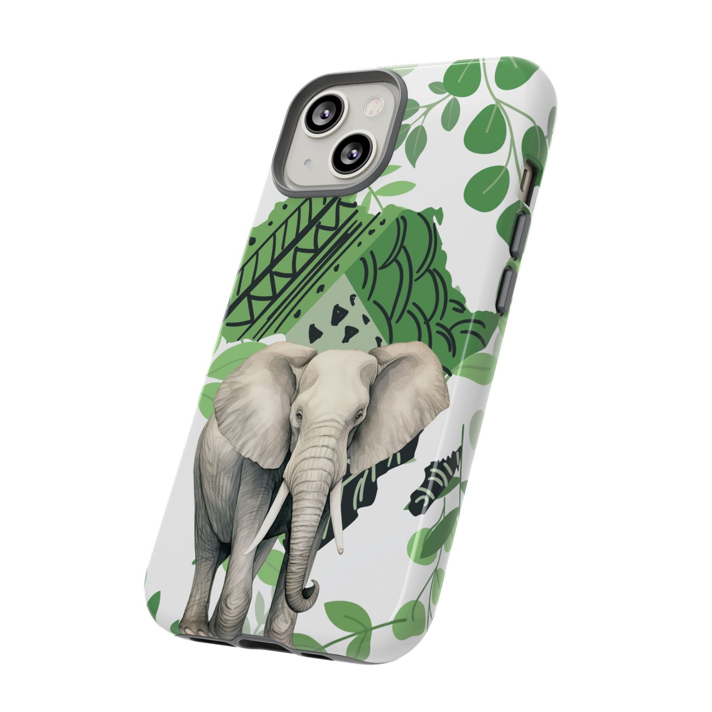 Tropical Elephant Mobile Cover – Nature-Inspired Boho Art