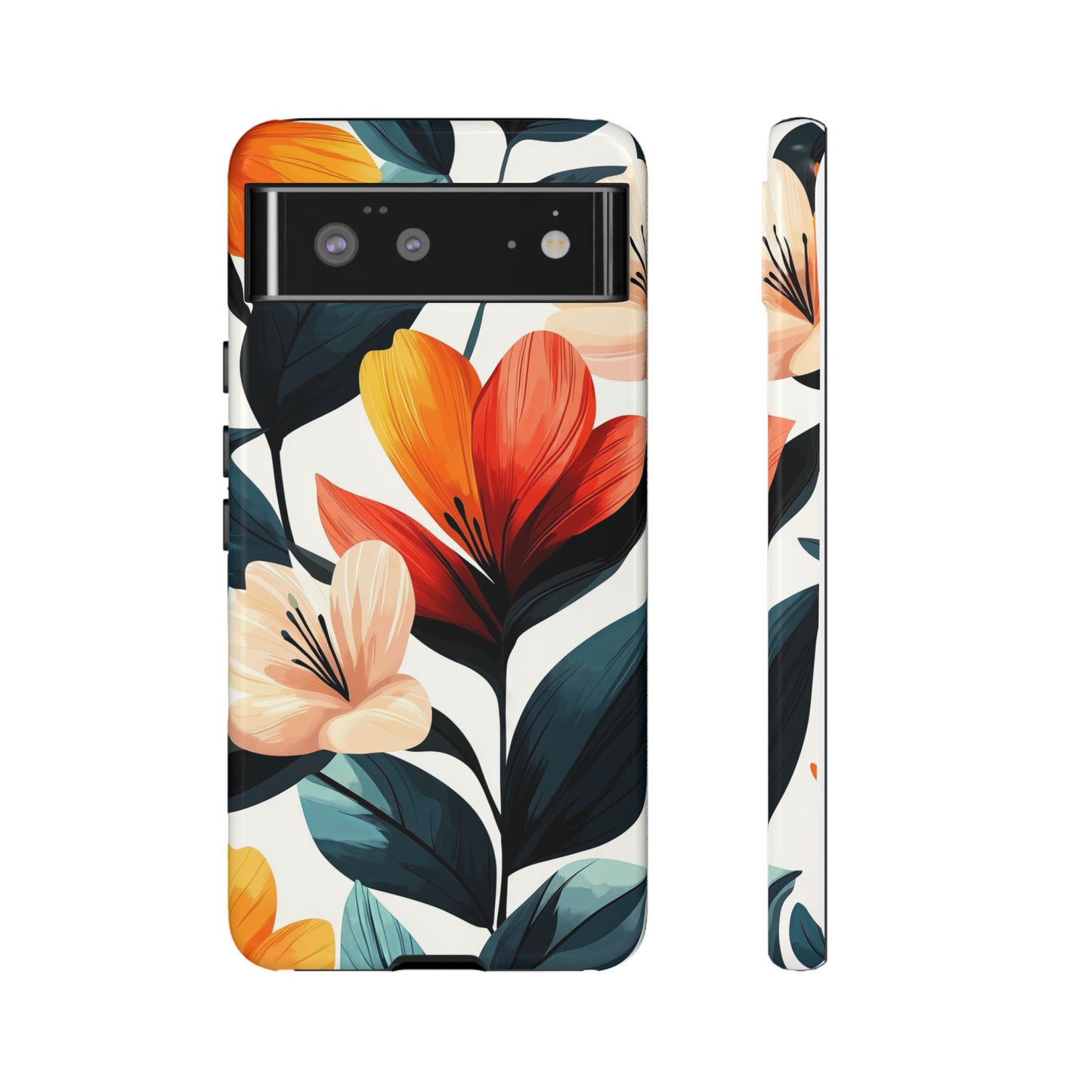 Sunset Garden Floral Case | Vibrant Bloom Design for iPhone, Pixel & Samsung