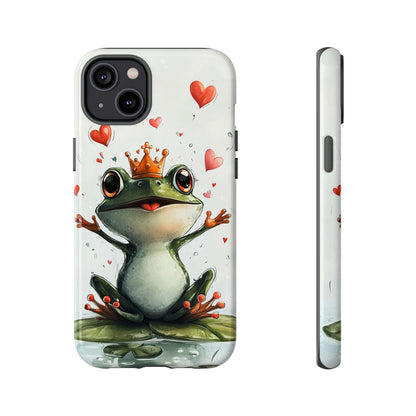 Happy Frog King Phone Case – Cute Anime Aesthetic for iPhone, Google Pixel & Samsung
