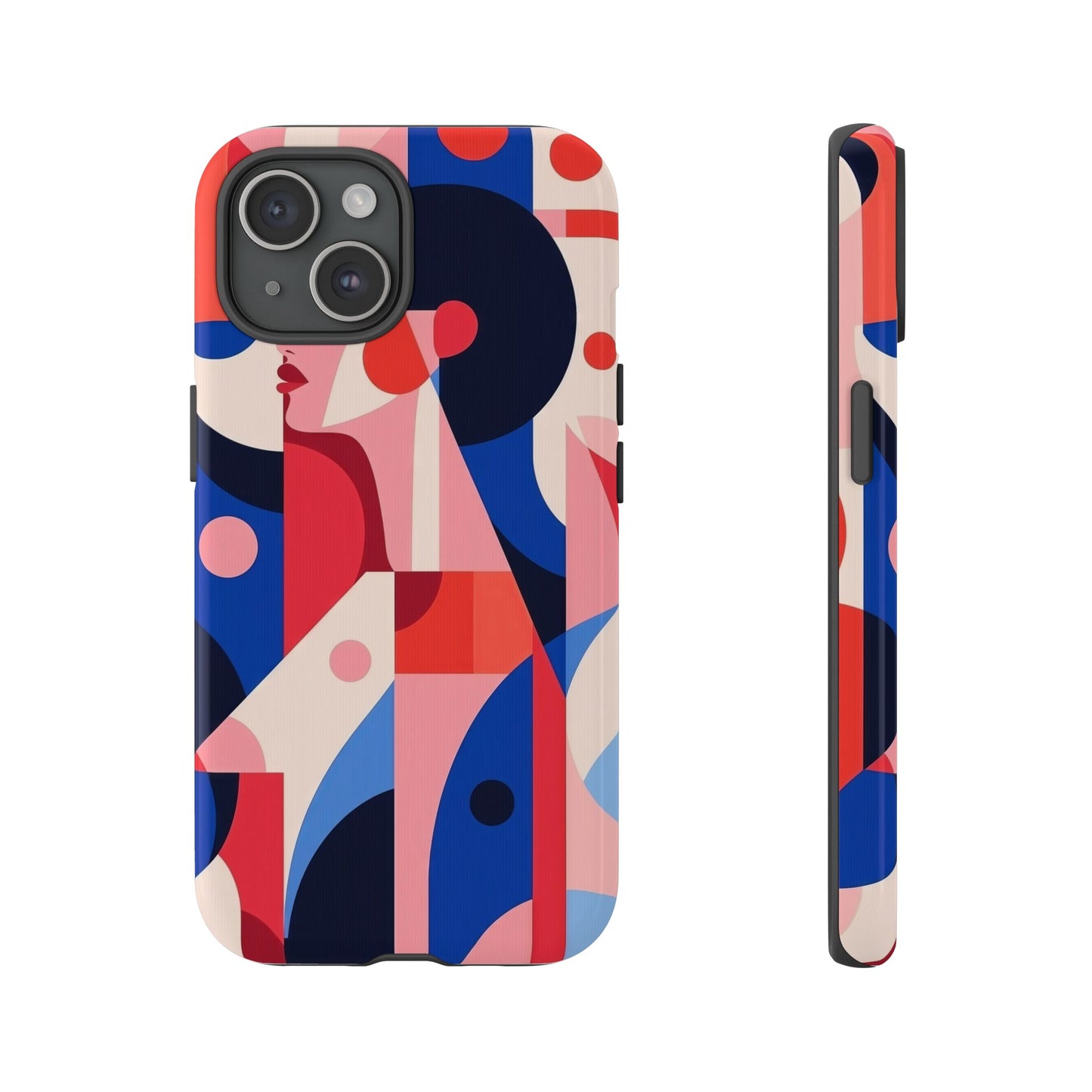 Modern Muse – Bold Abstract Portrait Phone Case for iPhone, Samsung & Pixel