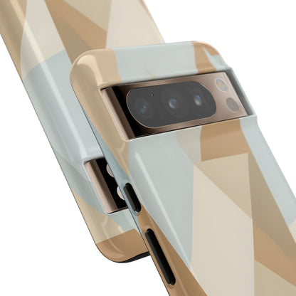 Neutral Geometrical Triangular Abstract Pattern