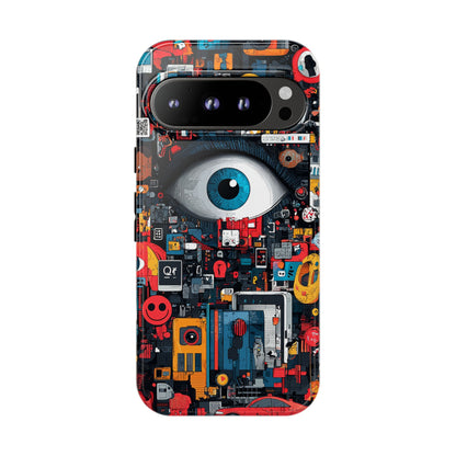 Contemporary Art Phone Case – Basquiat Graffiti Cover - iPhone, Samsung & Google Pixel Cover - Artistic Painting Case,  Art Lover Gift