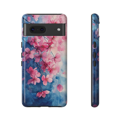Pastel Petal Rain Watercolor Phone Case for iPhone, google Pixel & Samsung
