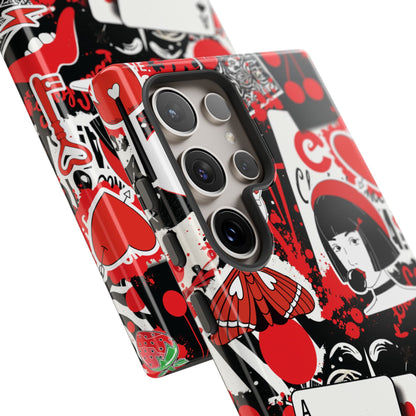 Bold Red & Black Ace Card Phone Case
