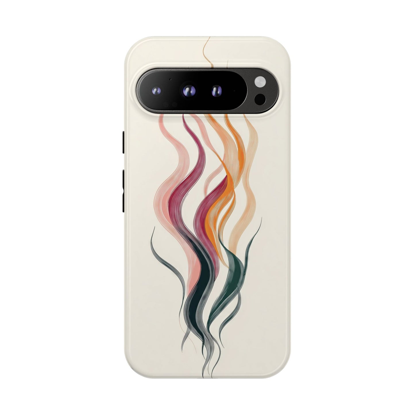 Whispering Waves – Elegant Line Art Abstract Phone Case for iPhone, Samsung & Pixel