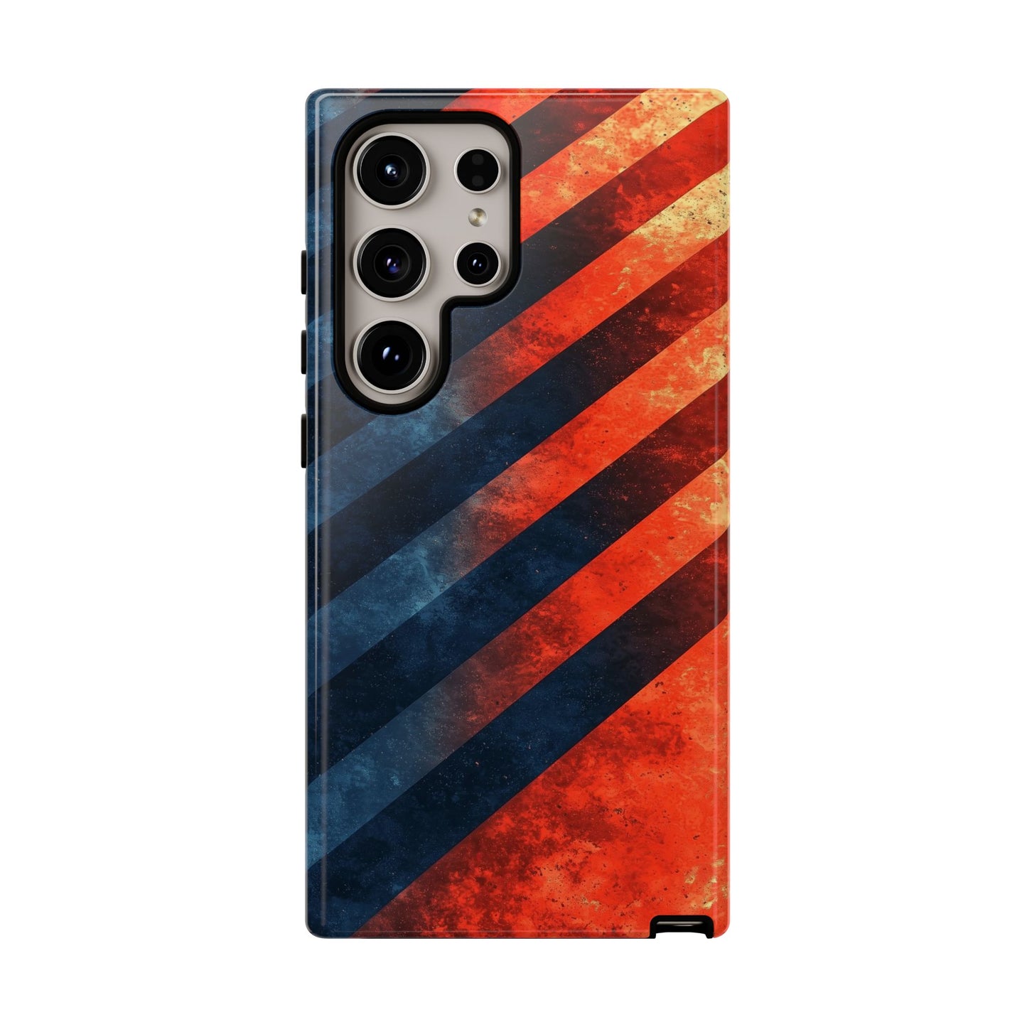 Molten Stripes – Grunge Gradient Abstract Phone Case for iPhone, Samsung & Pixel
