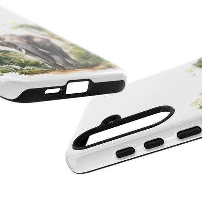 Serene Jungle Elephant Mobile Cover – Watercolor Wildlife Design
