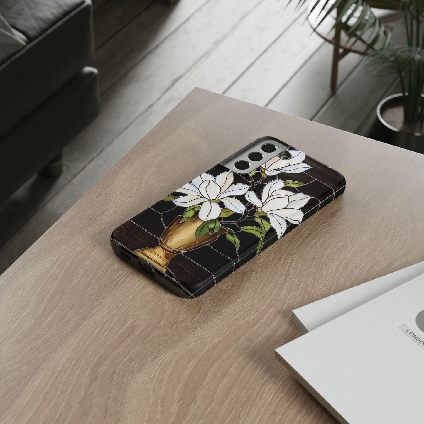 Stained Glass Floral Phone Case