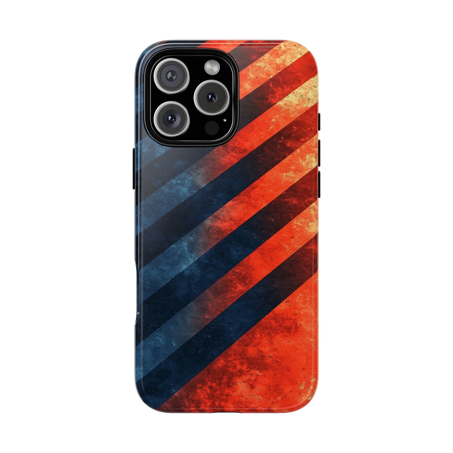 Molten Stripes – Grunge Gradient Abstract Phone Case for iPhone, Samsung & Pixel