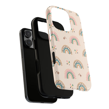 Retro Rainbow Phone Case – Vintage Aesthetic Cover for iPhone, Samsung & Google Pixel