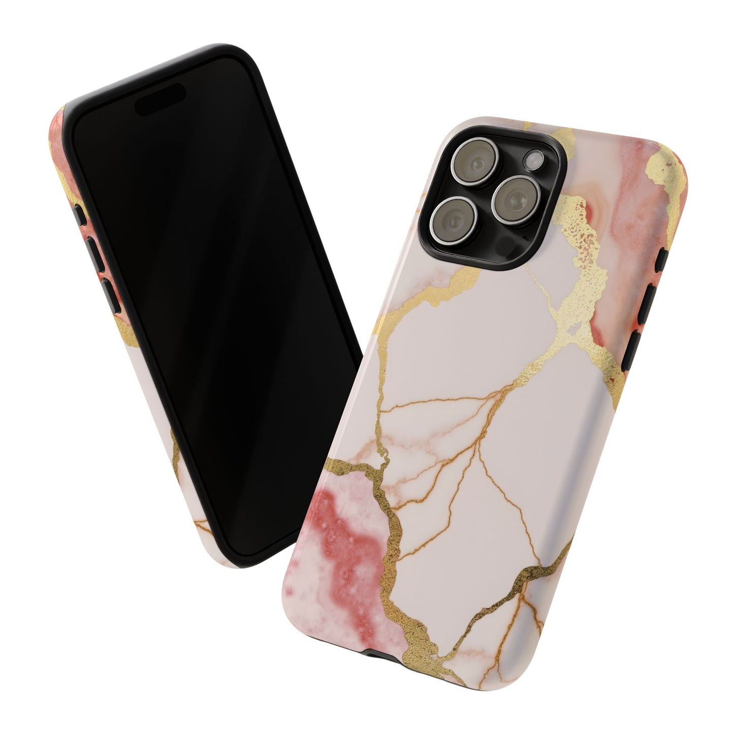 Beautiful Pink Minimal Marble Case Design