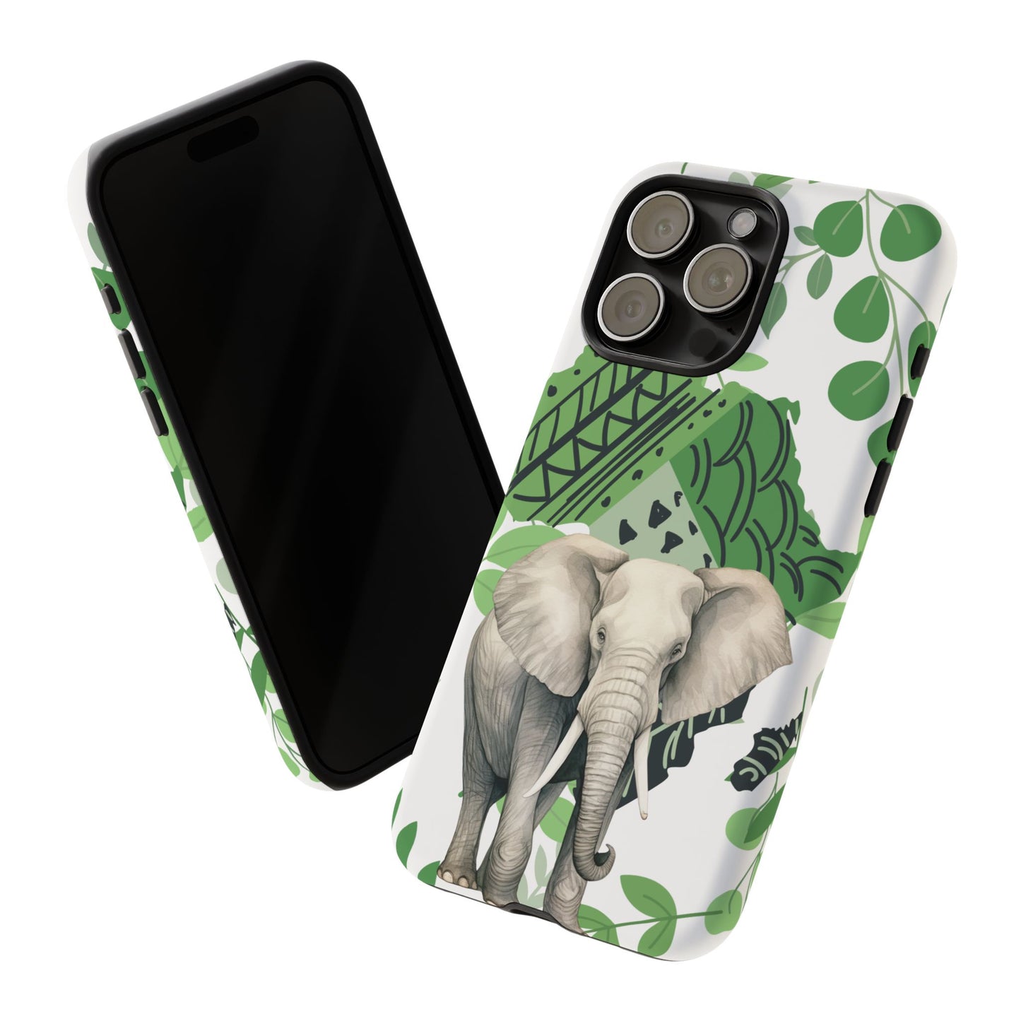 Tropical Elephant Mobile Cover – Nature-Inspired Boho Art