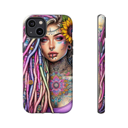 Boho Mandala Goddess – Ethereal Tattoo Art Mobile Cover
