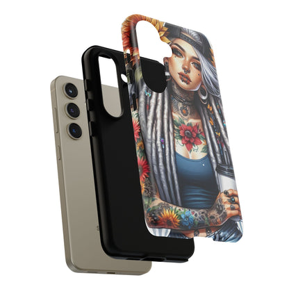 Sunflower Queen – Boho Rebel Tattoo Mobile Cover