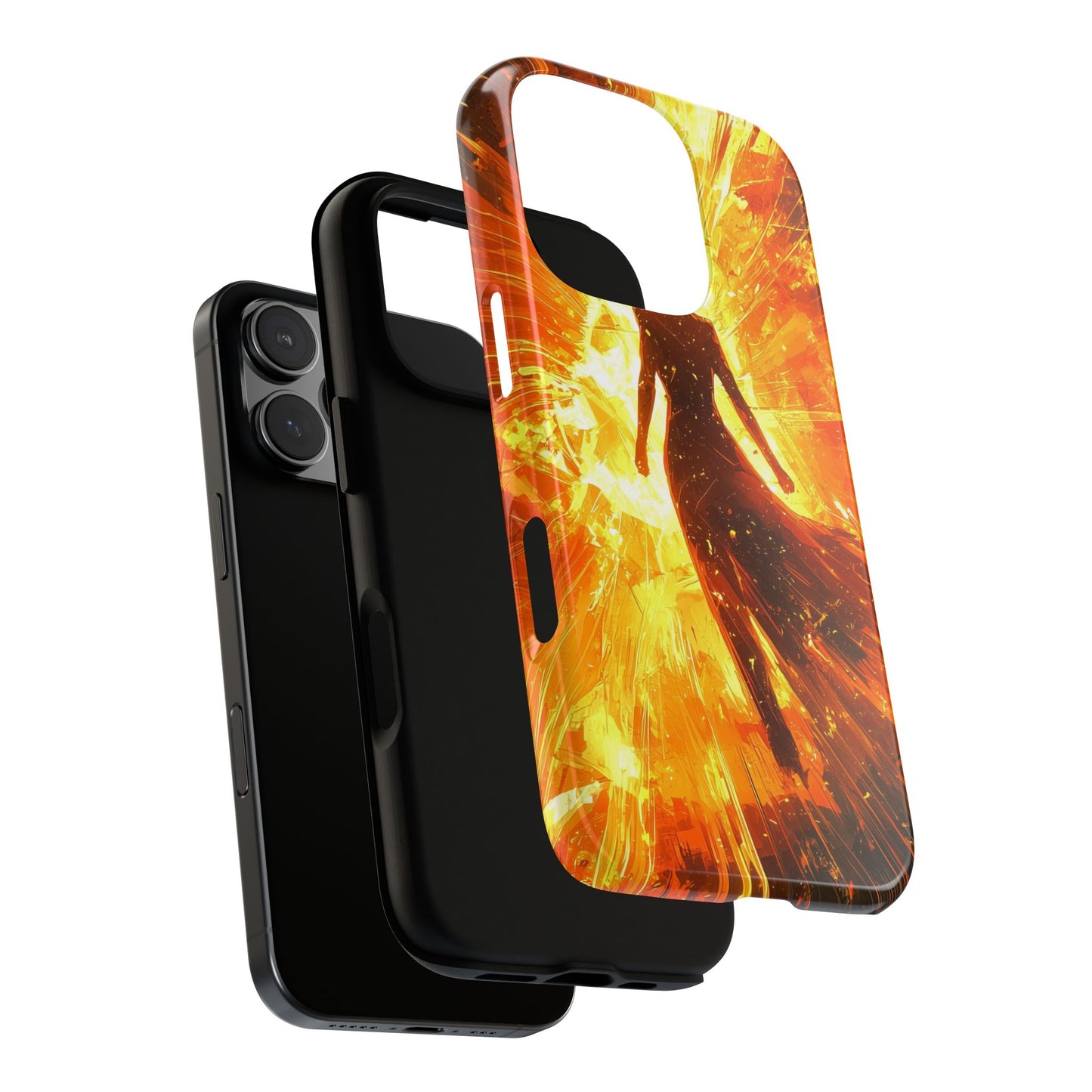 Solar Ascension | Silhouette of Fire Phone Case for iPhone, Samsung & Pixel
