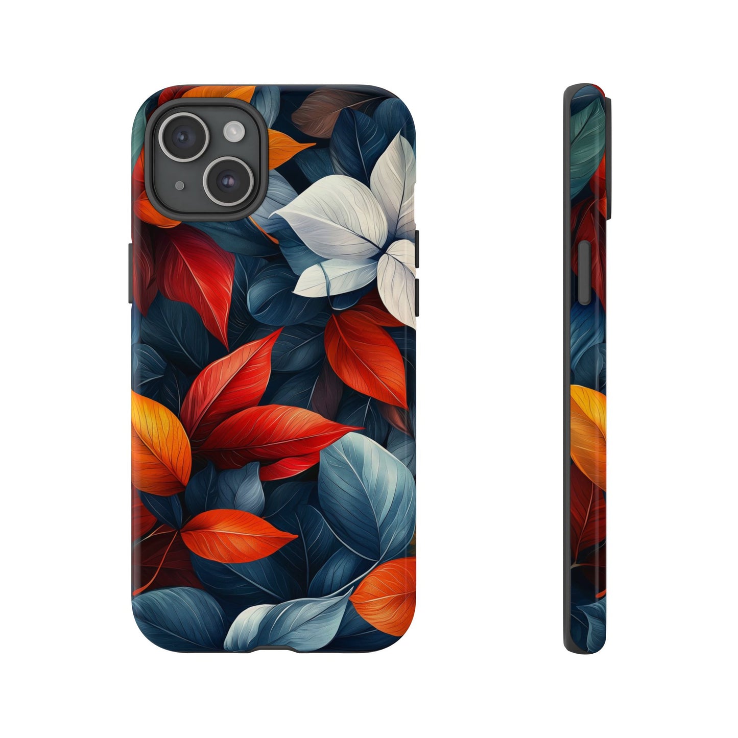 Autumn Midnight Leaves | Luxe Floral Phone Case for iPhone, Pixel & Samsung