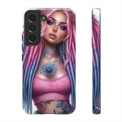 Boho Dream – Vibrant Dreadlocks & Floral Ink Mobile Cover