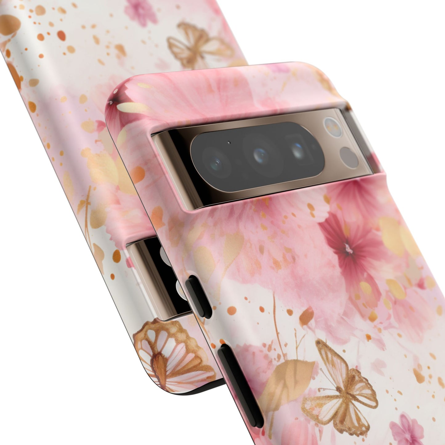 Blush Elegance Floral Mobile Case