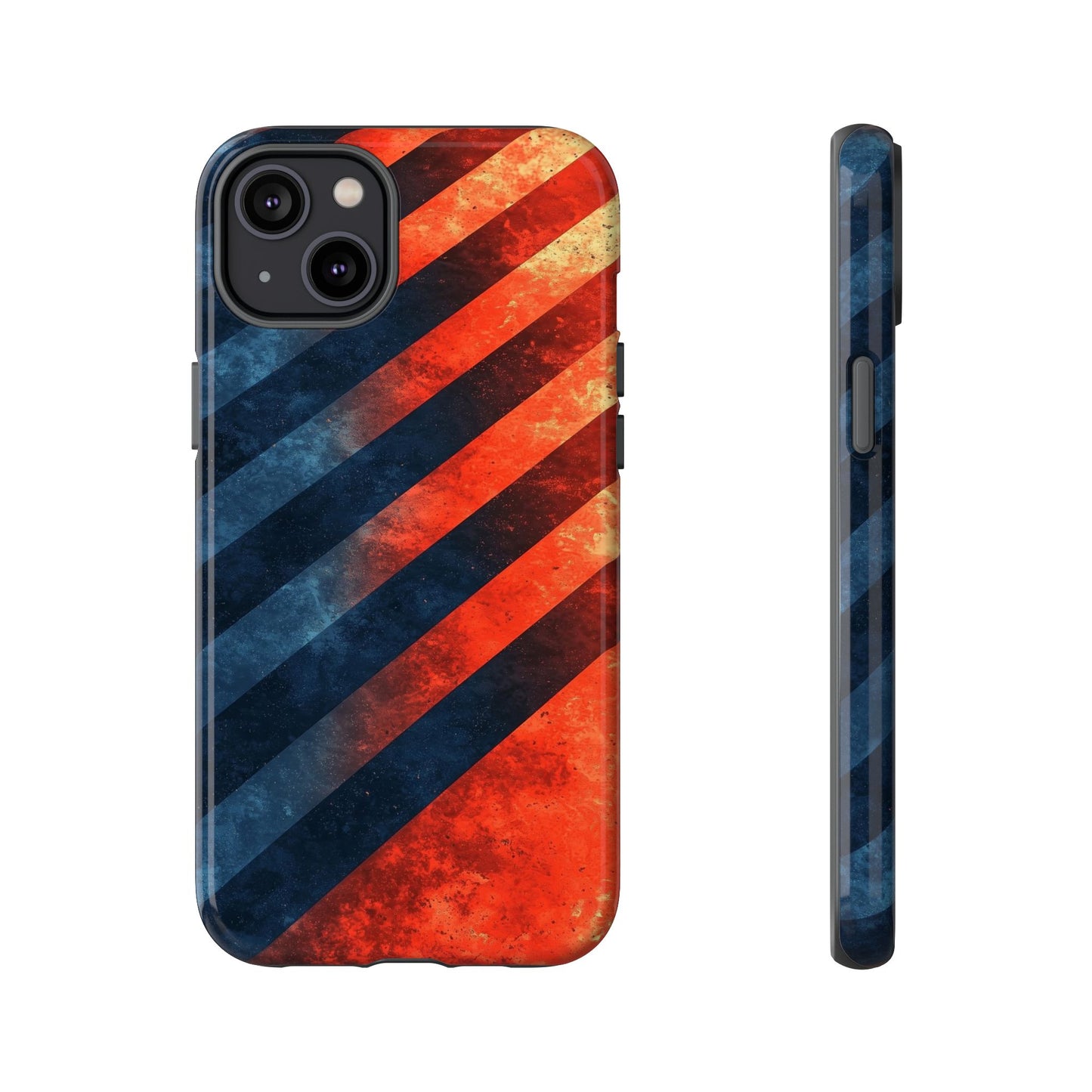 Molten Stripes – Grunge Gradient Abstract Phone Case for iPhone, Samsung & Pixel