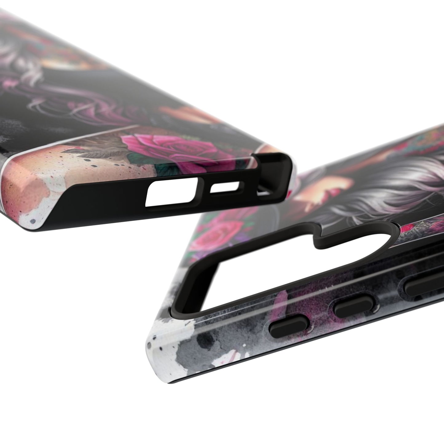 Ink & Roses – Edgy Floral Rebel Mobile Cover