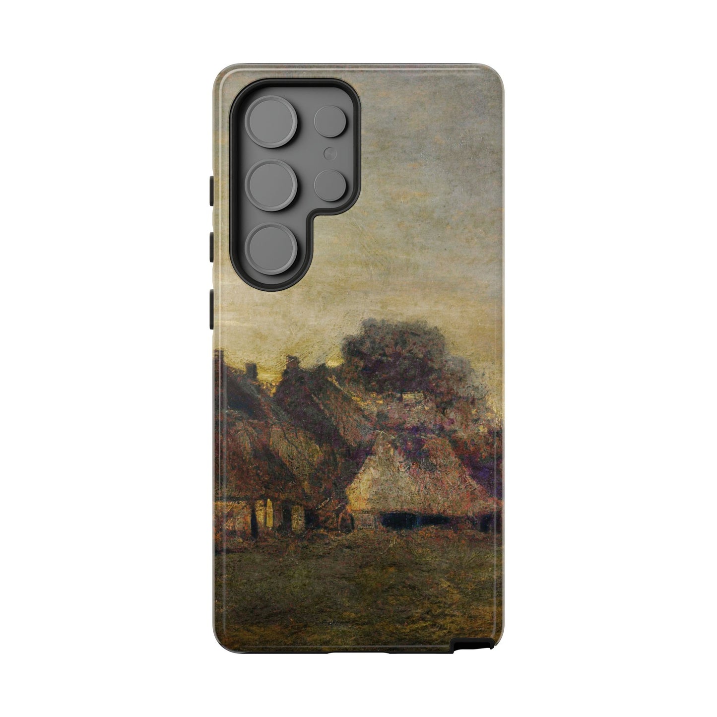 Van Gogh Village Painting Phone Case - iPhone, Samsung, Pixel - Artistic Starry Night Cover, Gift for Art Lovers