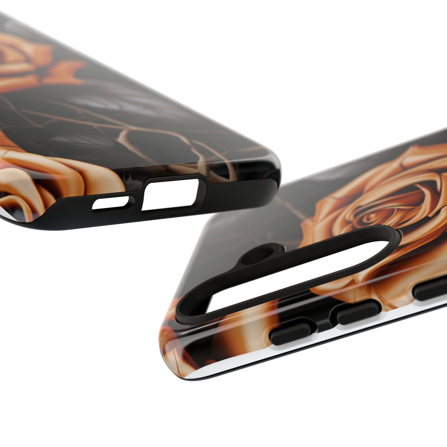 Midnight Gold Rose Mobile Case