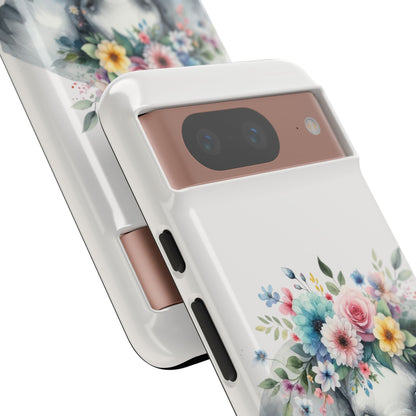 Floral Crown Elephant Mobile Cover – Elegant Watercolor Art