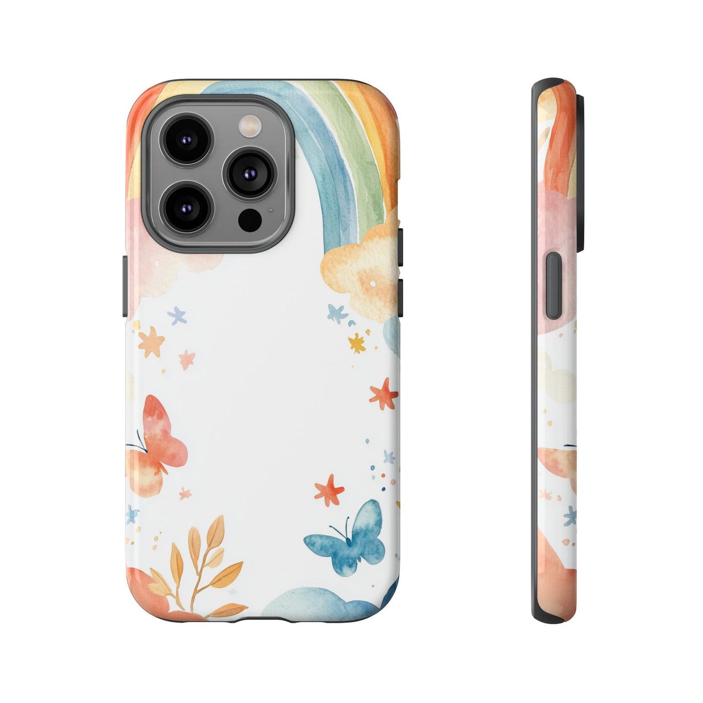 Dreamy Skies & Rainbows Watercolor Phone Case for iPhone, google Pixel & Samsung