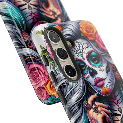 Sugar Skull Goddess – Día de los Muertos Floral Queen Mobile Cover