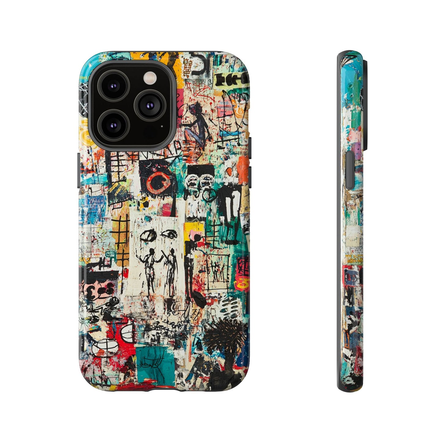 Basquiat Phone Cover – Artistic Modern Graffiti Style - iPhone, Samsung & Google Pixel Cover - Artistic Painting Case,  Art Lover Gift