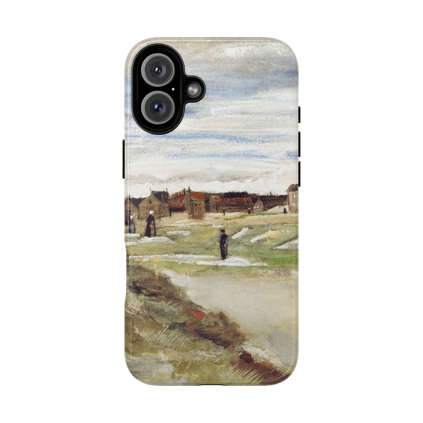 Van Gogh Village Painting Phone Case - iPhone, Samsung, Pixel - Art Print Cover, Gift for Art Lovers