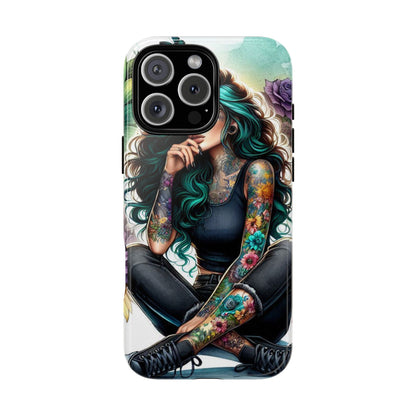 Urban Wildflower – Edgy Tattooed Beauty Mobile Cover