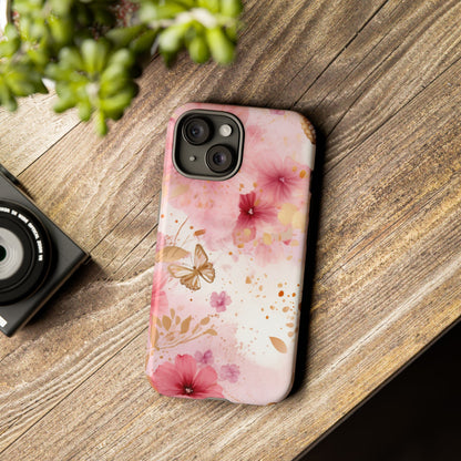 Blush Elegance Floral Mobile Case