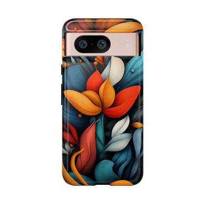 Velvet Bloom – Elegant Floral Art Phone Case for iPhone, Pixel & Samsung
