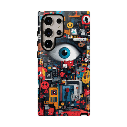 Contemporary Art Phone Case – Basquiat Graffiti Cover - iPhone, Samsung & Google Pixel Cover - Artistic Painting Case,  Art Lover Gift