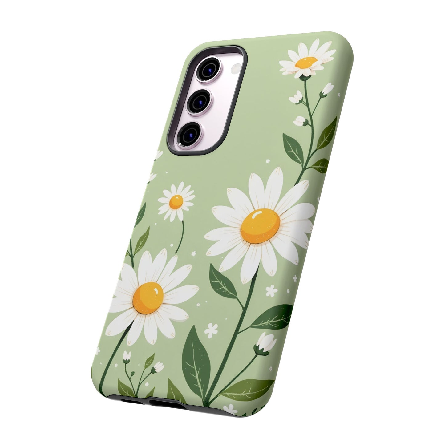 Green Floral Case, Daisy Pattern Design, Iphone Case Design, Perfect Gift For Her