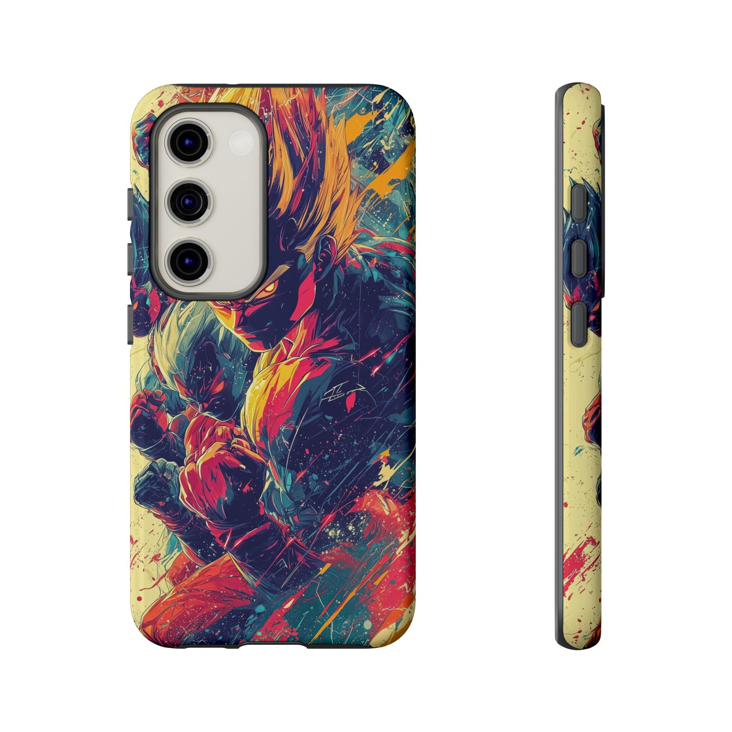 Saiyan Fury | Anime Warrior Power Surge | Comic Style Dragon Battle Phone Case for iPhone, Samsung & Pixel