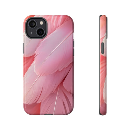 Blush Flamingo Feather Phone Case for iPhone, Samsung & Google Pixel