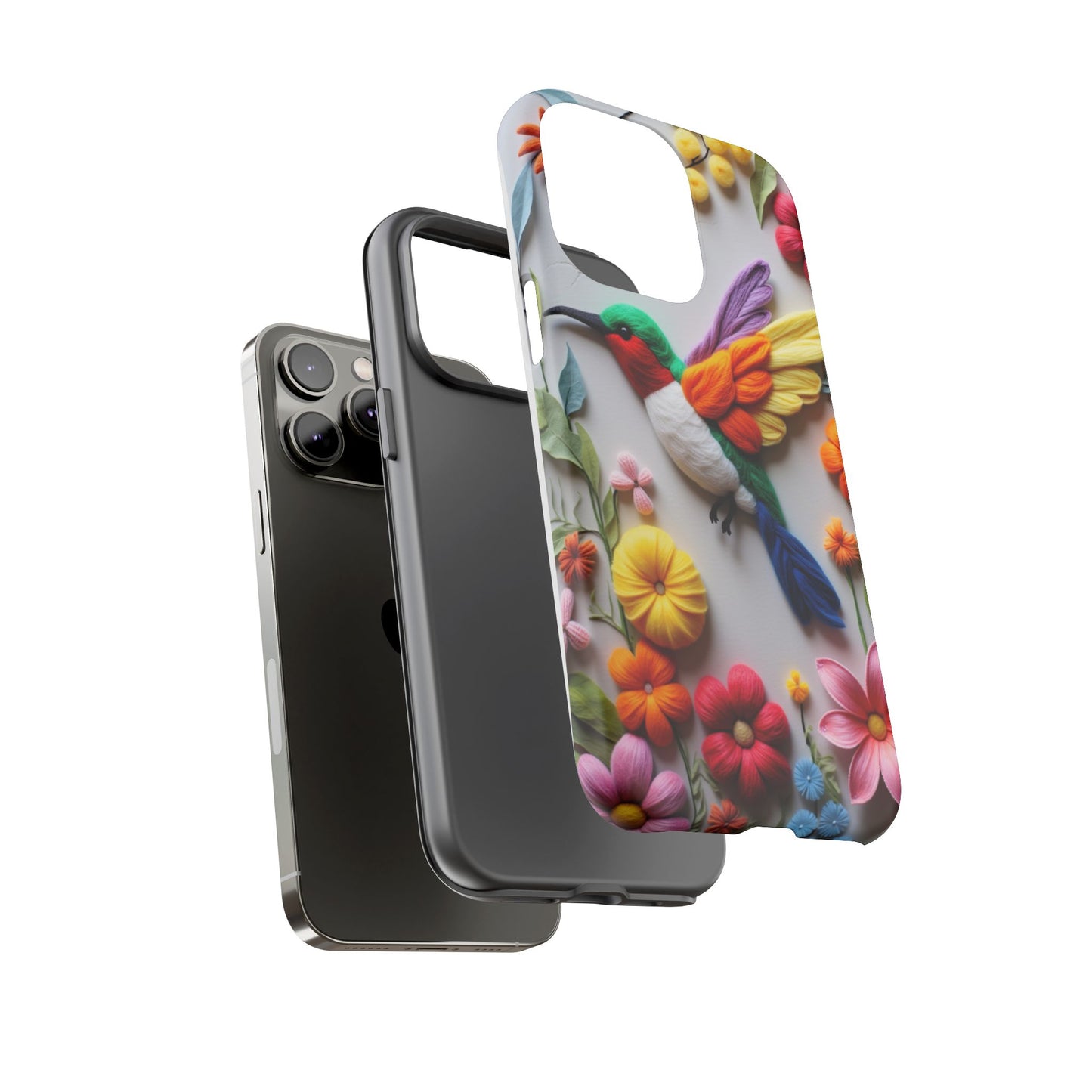Elegant Hummingbird with Floral Mosaic Design | Nature's Artistic Vibes | Pixel 8 pro