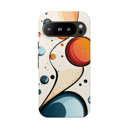 Solar Drift – Abstract Orbital Phone Case for iPhone, Samsung & Pixel