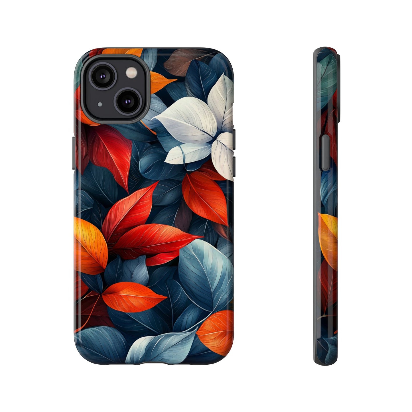 Autumn Midnight Leaves | Luxe Floral Phone Case for iPhone, Pixel & Samsung