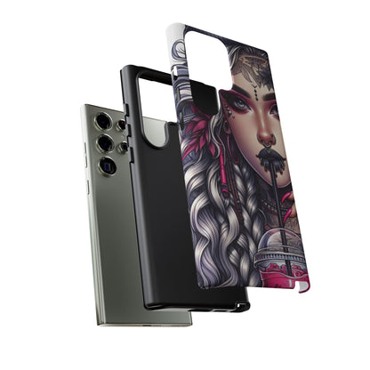 Icy Rebel – Silver Dreads & Edgy Street Chic Mobile Cover