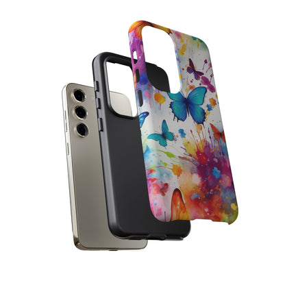 Vibrant Watercolor Butterfly Mobile Case