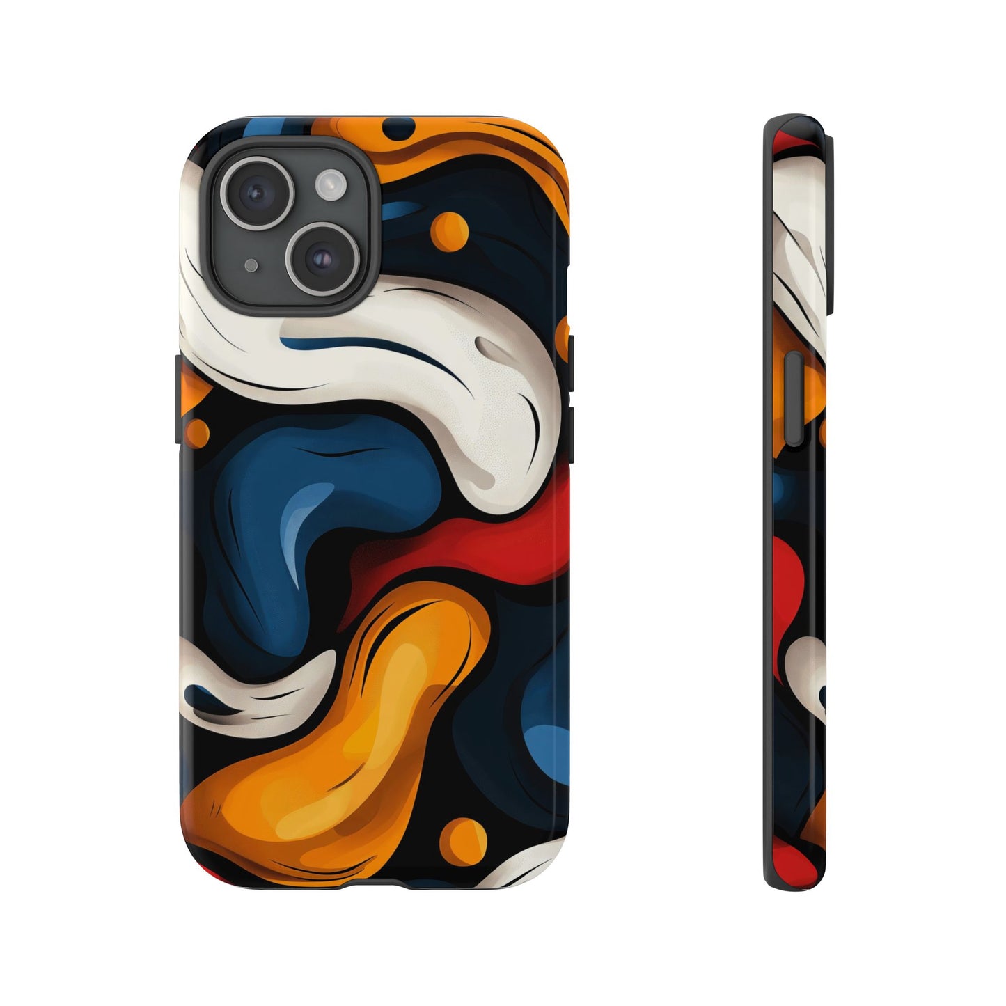 Liquid Pop Abstract Case – Bold Swirl Design for iPhone, Google Pixel & Samsung